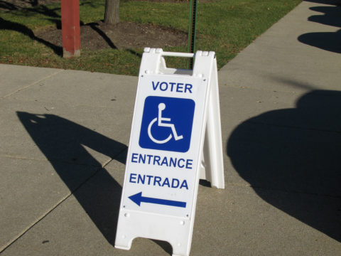 Minicade Vote Sign
