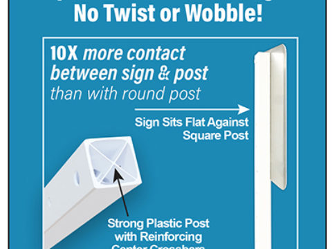 Square Sign Post Benefits